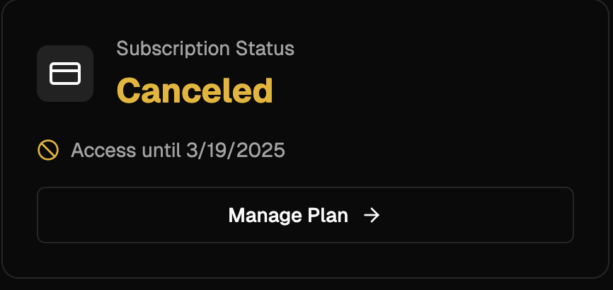 Canceled