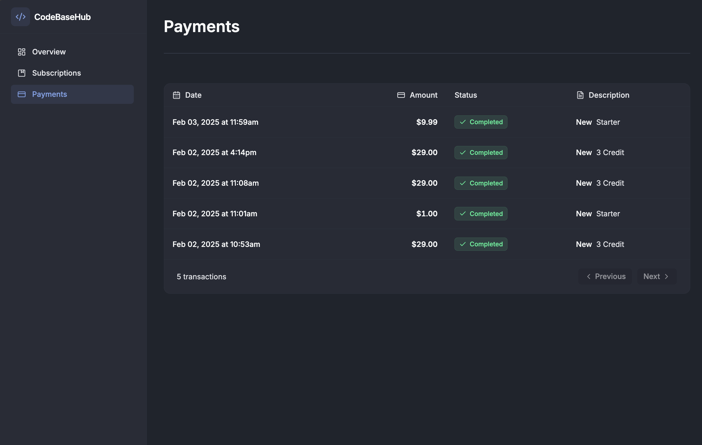 Subscription Management